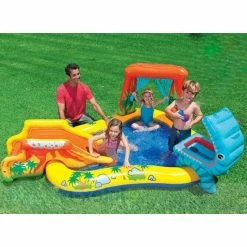 Aire De Jeux Jurassic Gonflable Intex -Demeyers Magasin aire de jeux dinosaure gonflable intex 4