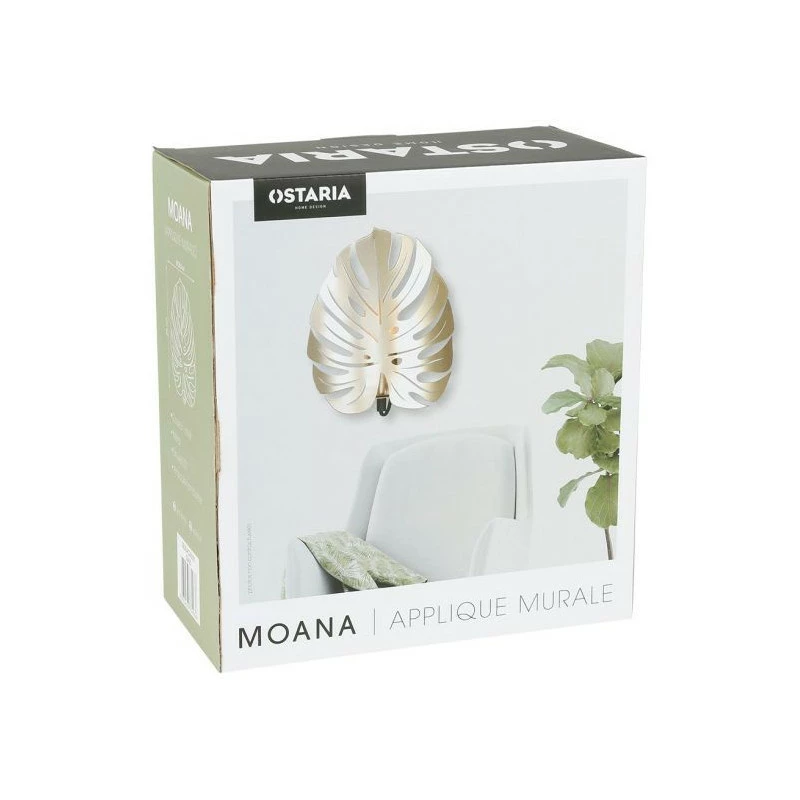 Applique Murale Métal Doré Moana Ostaria 7 Applique Murale Métal Doré Moana Ostaria – Image 5
