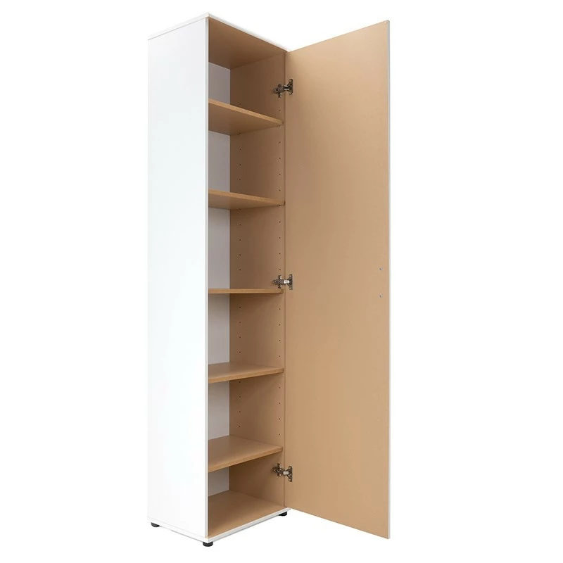 Armoire 1 Porte 6 Niveaux Blanc 8 Armoire 1 Porte 6 Niveaux Blanc – Image 6
