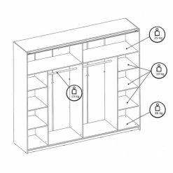 Armoire 2 Portes Grand Modèle Avec Miroir Nantes -Demeyers Magasin armoire 2 portes grand modele avec miroir nantes 4