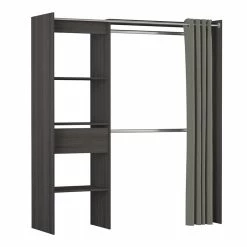 Demeyere Armoire/Placard Extensible SEATTLE Avec Rideau Chêne Vulcano