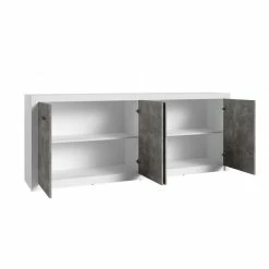 Bahut 4 Portes Blanc Et Gris Béton Gent 8 Bahut 4 Portes Blanc Et Gris Béton Gent -Demeyers Magasin bahut 4 portes blanc gris beton gent 2