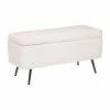 Banc Coffre Bouclette Blanc Aurora Atmosphera -Demeyers Magasin banc coffre bouclette blanc aurora atmosphera