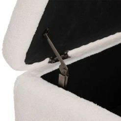 Banc Coffre Bouclette Blanc Aurora Atmosphera -Demeyers Magasin banc coffre bouclette blanc aurora atmosphera 1 4