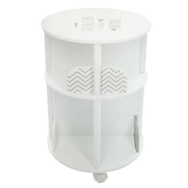 Bibliothèque Ronde Petite Histoire Enfant Roulettes Gris Atmosphera 4 Bibliothèque Ronde Petite Histoire Enfant Roulettes Gris Atmosphera – Image 2