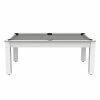 Billard Américain Arizona 7 Pieds Blanc Laqué / Tapis Gris -Demeyers Magasin billard americain arizona 7 pieds blanc tapis gris