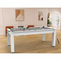 Billard Américain Arizona 7 Pieds Blanc Laqué / Tapis Gris 13 Billard Américain Arizona 7 Pieds Blanc Laqué / Tapis Gris -Demeyers Magasin billard americain arizona 7 pieds blanc tapis gris 4