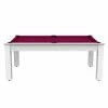 Billard Américain Arizona 7 Pieds Blanc Laqué / Tapis Prune 1 Billard Américain Arizona 7 Pieds Blanc Laqué / Tapis Prune -Demeyers Magasin billard americain arizona 7 pieds blanc tapis prune