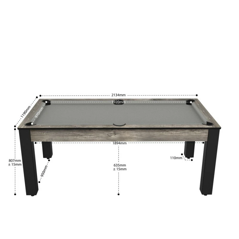 Billard Américain Arizona 7 Pieds Industriel / Tapis Gris 4 Billard Américain Arizona 7 Pieds Industriel / Tapis Gris – Image 2