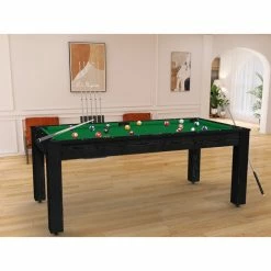 Billard Américain Arizona 7 Pieds Noir Boisé / Tapis Vert 13 Billard Américain Arizona 7 Pieds Noir Boisé / Tapis Vert -Demeyers Magasin billard americain arizona 7 pieds noir boise tapis vert 1 5