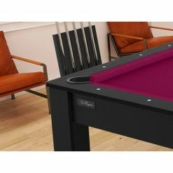 Billard Américain Arizona 7 Pieds Noir Grainé / Tapis Prune -Demeyers Magasin billard americain arizona 7 pieds noir graine tapis prune 2
