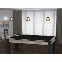 Billard Texas 6 Pieds - Coloris Industriel Tapis Noir -Demeyers Magasin billard texas 6 pieds coloris industriel tapis noir 4