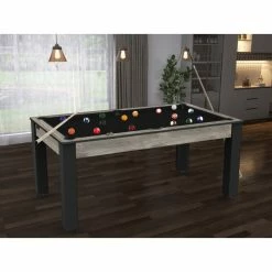 Billard Texas 6 Pieds - Coloris Industriel Tapis Noir -Demeyers Magasin billard texas 6 pieds coloris industriel tapis noir 5