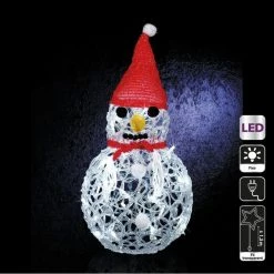 Bonhomme De Neige Lumineux Blanc