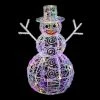 Bonhomme De Neige Lumineux Multicolore 60cm