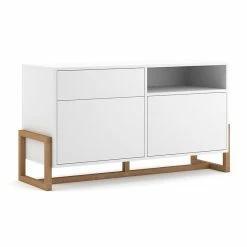 Buffet 1 Tiroir 2 Portes Oslo Blanc