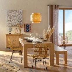 Buffet 2 Portes Ajmal Bois Massif Manguier Atmosphera -Demeyers Magasin buffet 2 portes ajmal bois massif manguier atmosphera 6