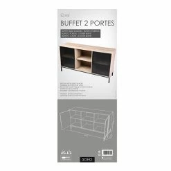 Buffet 2 Portes 2 Niches Soho -Demeyers Magasin buffet 2 portes niches soho 3