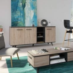 Demeyere Buffet Bas Bruce 3 Portes 3 Niches -Demeyers Magasin buffet bas bruce 3 portes 3 niches 6