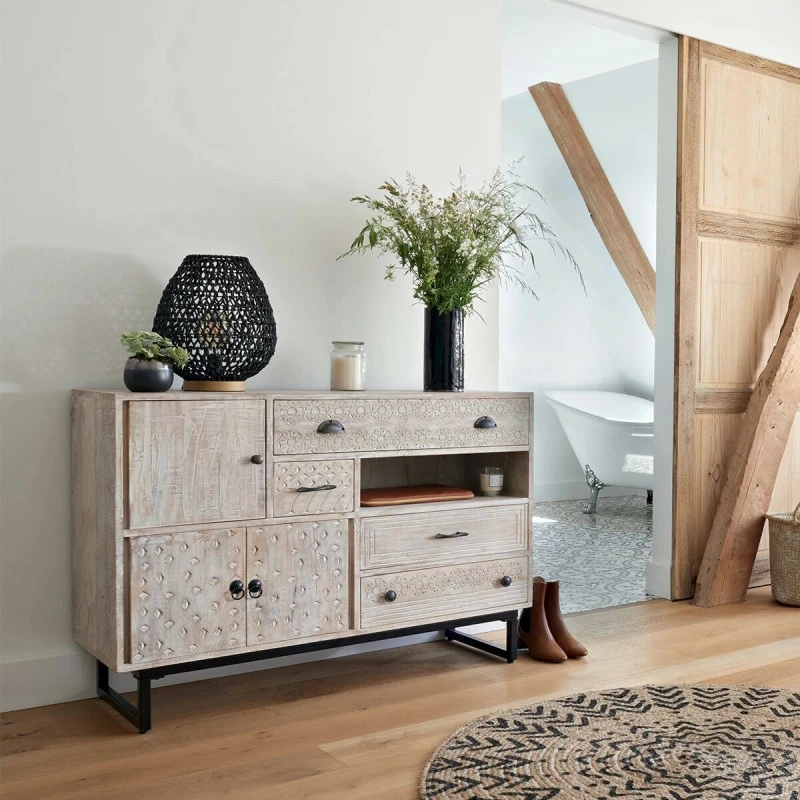 Buffet En Bois De Manguier Ajay Atmosphera 4 Buffet En Bois De Manguier Ajay Atmosphera – Image 2