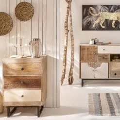 Buffet En Bois De Manguier Koval Nuances Unies Atmosphera -Demeyers Magasin buffet en bois manguier koval nuances unies atmosphera 2