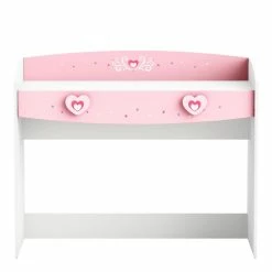 Demeyere Bureau 1 Tiroir Anastasia Rose Et Blanc 7 Demeyere Bureau 1 Tiroir Anastasia Rose Et Blanc -Demeyers Magasin bureau 1 tiroir mulan rose et blanc 2