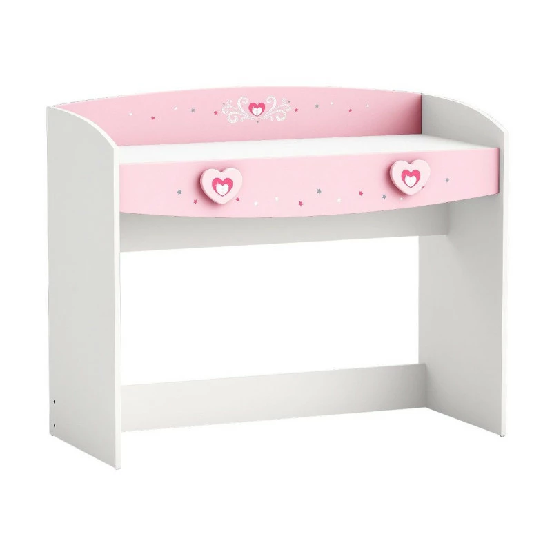 Demeyere Bureau 1 Tiroir Anastasia Rose Et Blanc 3 Demeyere Bureau 1 Tiroir Anastasia Rose Et Blanc