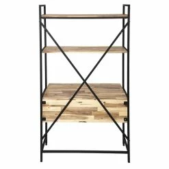 Bureau 2 étagères Edena Bois Et Métal Atmosphera 8 Bureau 2 étagères Edena Bois Et Métal Atmosphera -Demeyers Magasin bureau 2 etageres edena bois et metal atmosphera 2