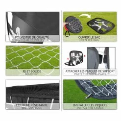 Cage De Foot Pliable 2en1 120x80cm - Modèle Newbie -Demeyers Magasin cage de foot pliable 2en1 120x80cm modele newbie 1 2