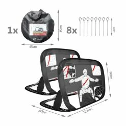 Cage De Foot Pliable 2en1 120x80cm - Modèle Newbie -Demeyers Magasin cage de foot pliable 2en1 120x80cm modele newbie 1 3