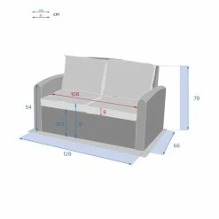 Canapé 2 Places Polynésia Havane Hespéride 7 Canapé 2 Places Polynésia Havane Hespéride -Demeyers Magasin canape 2 pl polynesia havane hesperide 2