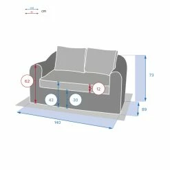 Canapé 2 Places Moorea Savana Hespéride 7 Canapé 2 Places Moorea Savana Hespéride -Demeyers Magasin canape 2 places moorea savana hesperide 2