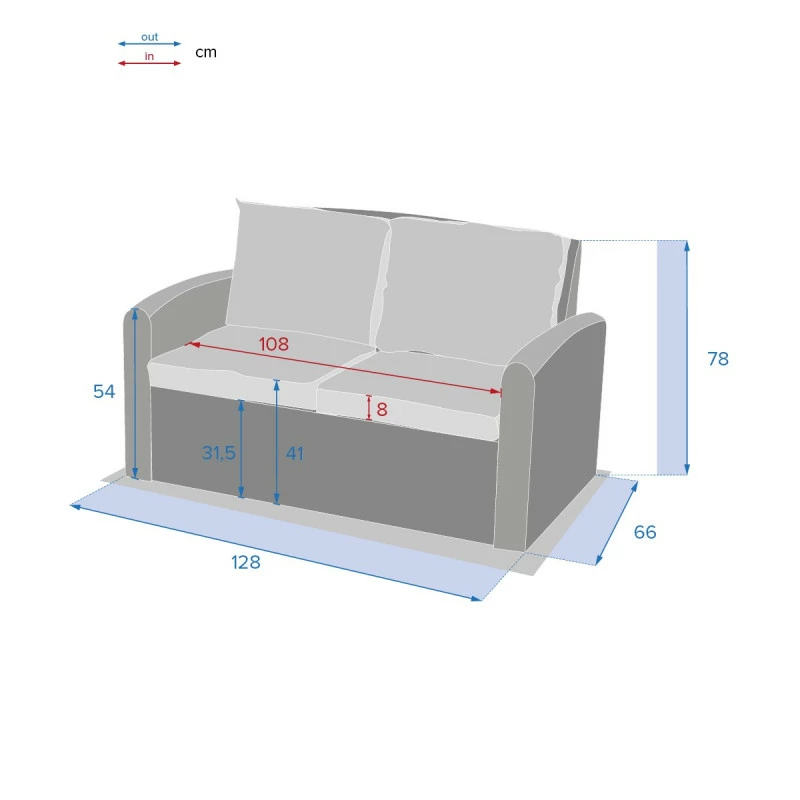 Canapé 2 Places Polynésia Naturae Hespéride 5 Canapé 2 Places Polynésia Naturae Hespéride – Image 3