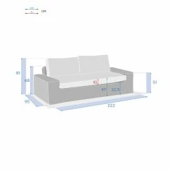 Canapé De Salon De Jardin Savinia Coloris Tahini Hespéride -Demeyers Magasin canape de salon de jardin savinia coloris tahini hesperide 3
