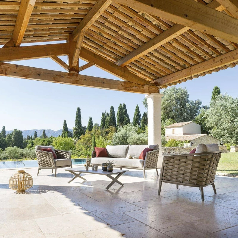 Canapé De Salon Extérieur 3 Places Embruns Hespéride 5 Canapé De Salon Extérieur 3 Places Embruns Hespéride – Image 3