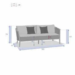 Canapé De Salon Extérieur 3 Places Embruns Hespéride 11 Canapé De Salon Extérieur 3 Places Embruns Hespéride -Demeyers Magasin canape de salon exterieur 3 places embruns hesperide 3