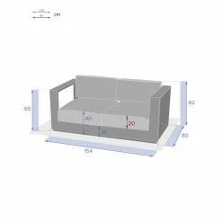 Canapé Extérieur 2 Places Allure Blanc Hespéride -Demeyers Magasin canape exterieur 2 places allure blanc hesperide 2