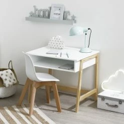 Chaise Enfant Pieds Bois Atmosphera Blanc -Demeyers Magasin chaise enfant pieds bois atmosphera blanc 3