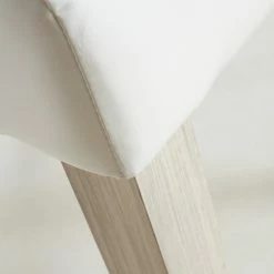 Demeyere Chaise Dossier Haut Blanc PU Guevara -Demeyers Magasin chaise ernesto blanc 1 3