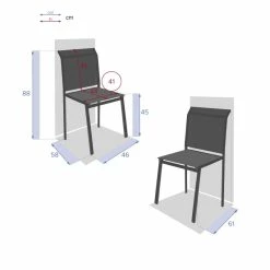 Chaise Extérieur Essentia Graphite/anthracite Hespéride -Demeyers Magasin chaise exterieur essentia graphite anthracite hesperide 3