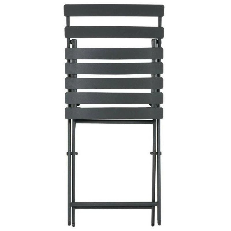 Chaise Métal Pliante Greensboro Graphite Hespéride 4 Chaise Métal Pliante Greensboro Graphite Hespéride – Image 2