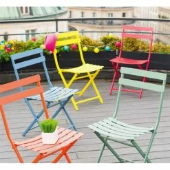 Chaise Métal Pliante Greensboro Graphite Hespéride 9 Chaise Métal Pliante Greensboro Graphite Hespéride -Demeyers Magasin chaise greensboro hesperide graphite 2