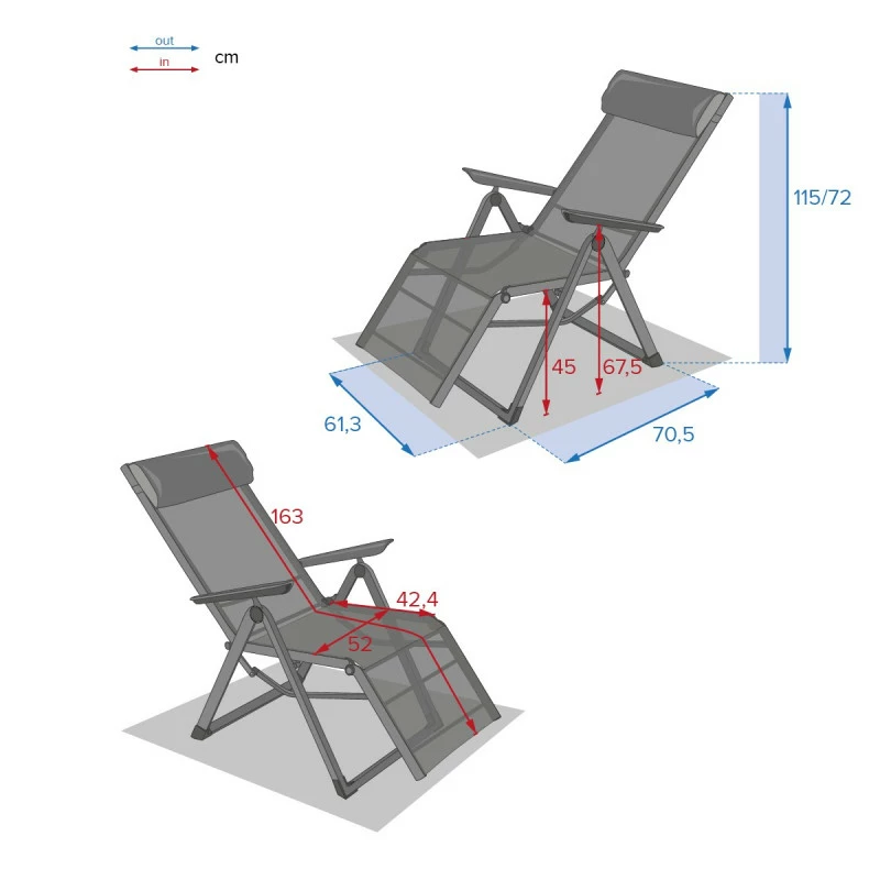 Chaise Longue Decima Hespéride Bordeaux/graphite 8 Chaise Longue Decima Hespéride Bordeaux/graphite – Image 6