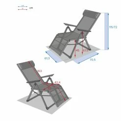 Chaise Longue Decima Hespéride Ardoise/quartz -Demeyers Magasin chaise longue decima hesperide ardoise 5