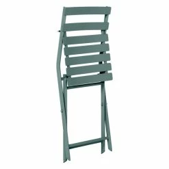 Chaise Métal Pliante Greensboro Vert Jade Hespéride -Demeyers Magasin chaise metal pliante greensboro vert jade hesperide 1 2