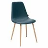 Chaise Roka Coloris Bleu Denim Atmosphera -Demeyers Magasin chaise roka coloris bleu denim et hetre atmosphera