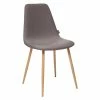 Chaise Roka Coloris Gris Foncé Atmosphera -Demeyers Magasin chaise roka coloris gris fonce et hetre atmosphera