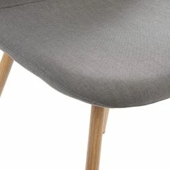 Chaise Taho Gris Foncé Assise Rembourrée Atmosphera -Demeyers Magasin chaise taho gris fonce assise rembourree atmosphera 2