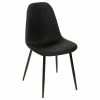 Chaise Tissu Et Métal Tyka Noir Atmosphera -Demeyers Magasin chaise tissu et metal tyka noir atmosphera