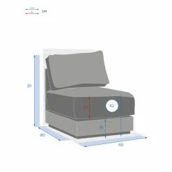 Chauffeuse 1 Place Pour Salon Allure Graphite Hespéride -Demeyers Magasin chauffeuse 1 place pour salon allure graphite hesperide 1 3